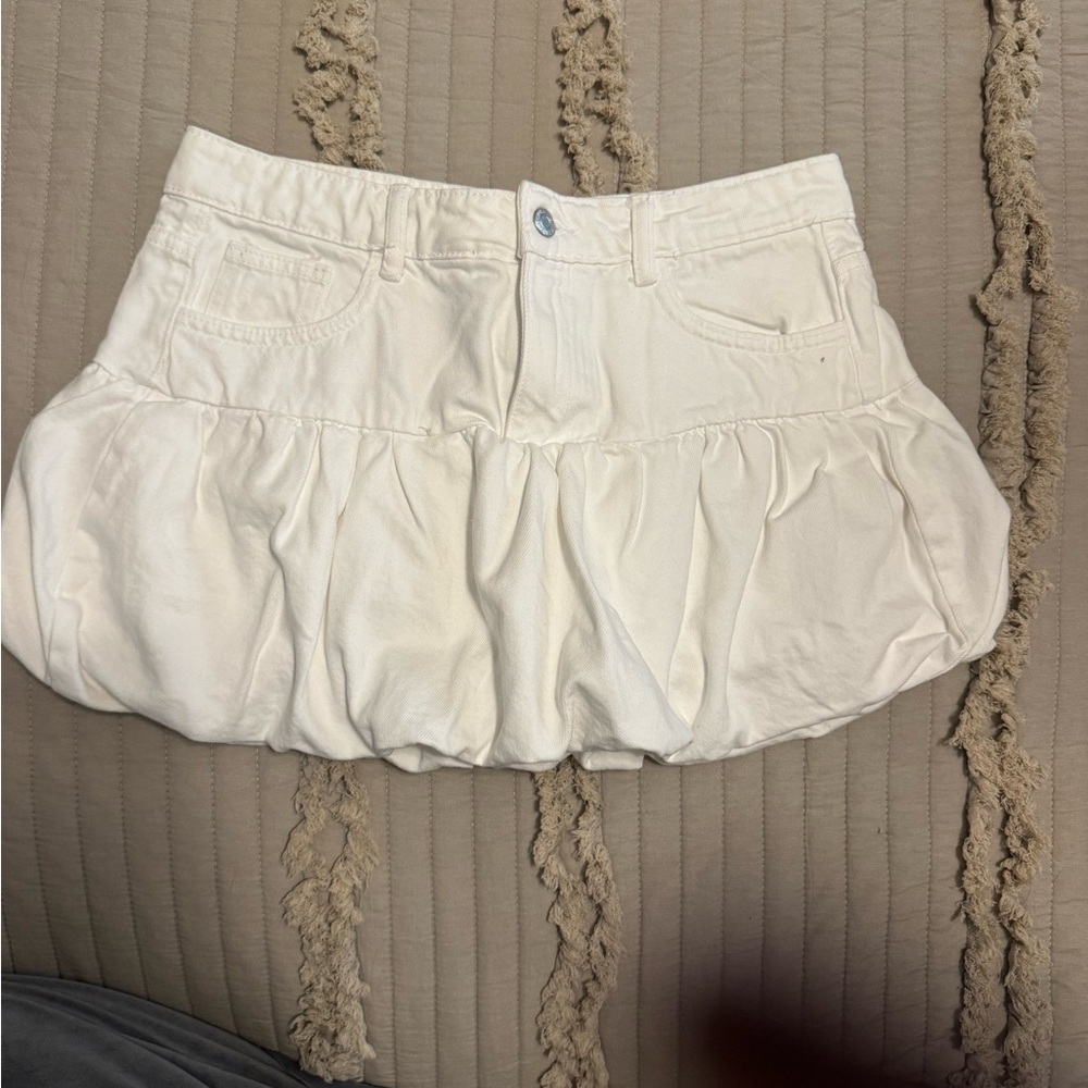 Zara White Mini Skirt